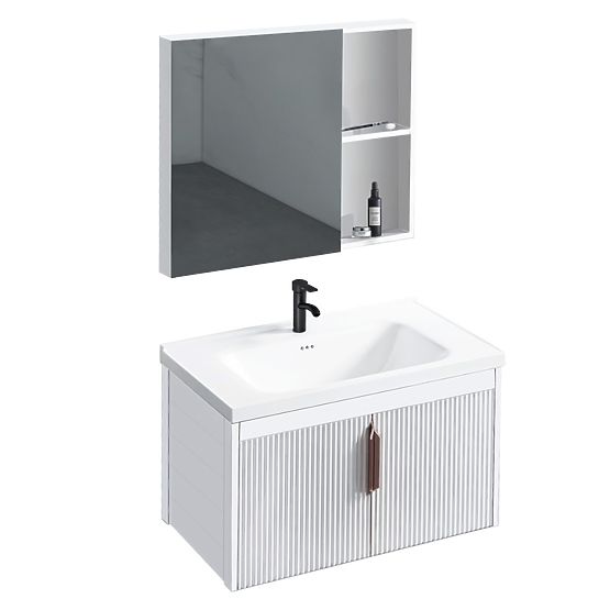 Ensemble de meubles de salle de bain avec lavabo Astor 60 cm Blanc