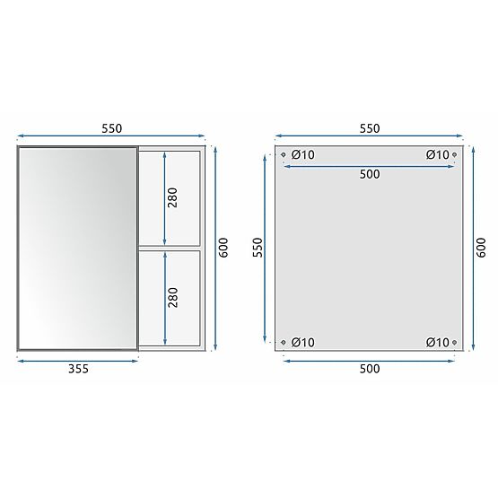 Ensemble de meubles de salle de bain avec lavabo Mario 60 cm Gris