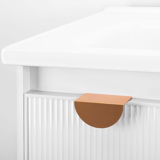Ensemble de meubles de salle de bain avec lavabo Mario 60cm Blanc
