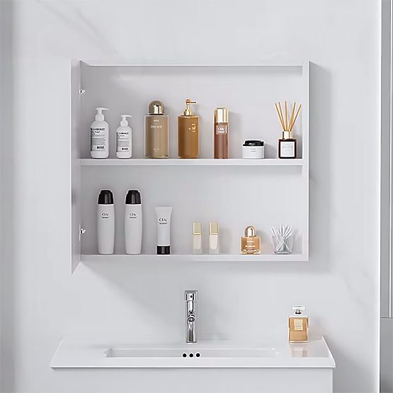 Ensemble de meubles de salle de bain avec lavabo Mario 60cm Blanc