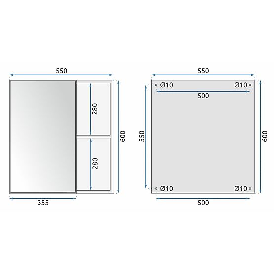 Ensemble de meubles de salle de bain avec lavabo Mario 60cm Blanc