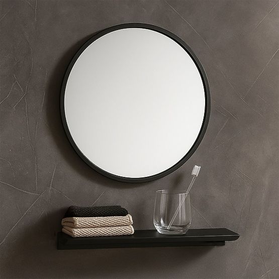 Ensemble de meubles de salle de bain avec lavabo Molly 40 cm Gris