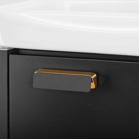 Ensemble de meubles de salle de bain avec lavabo Molly 40 cm Gris