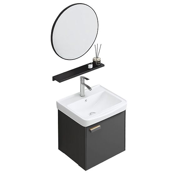 Ensemble de meubles de salle de bain avec lavabo Molly 40 cm Gris