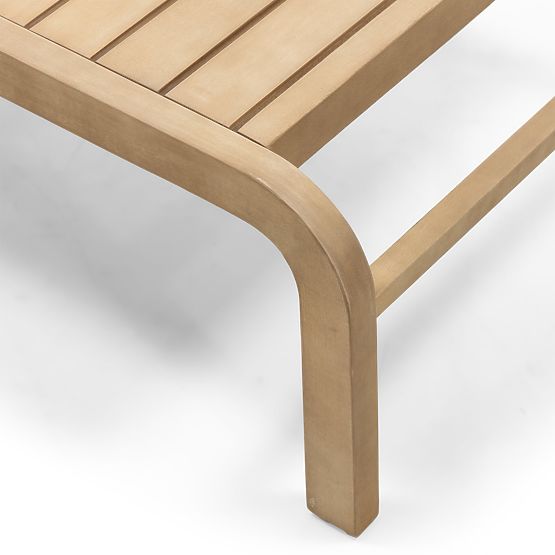 Ensemble de mobilier de jardin Belpasso, tressage, bois d'eucalyptus FSC, aspect teck, beige clair