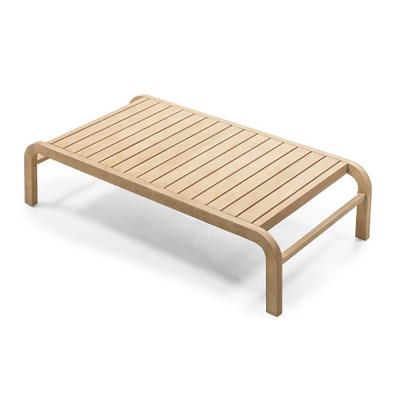 Ensemble de mobilier de jardin Belpasso, tressage, bois d'eucalyptus FSC, aspect teck, beige clair