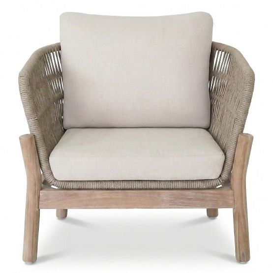 Ensemble de mobilier de jardin Fiorentino 2 aspect teck, tressé, bois d'acacia clair FSC, beige, arr