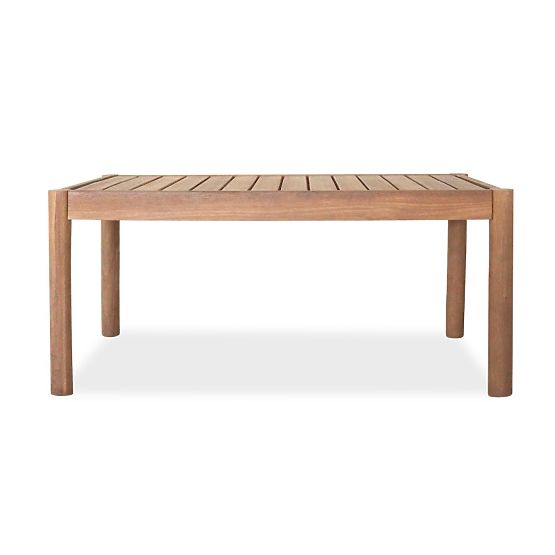Ensemble de mobilier de jardin Fiorentino aspect teck, tressé, bois d'acacia clair FSC, vert, arrond
