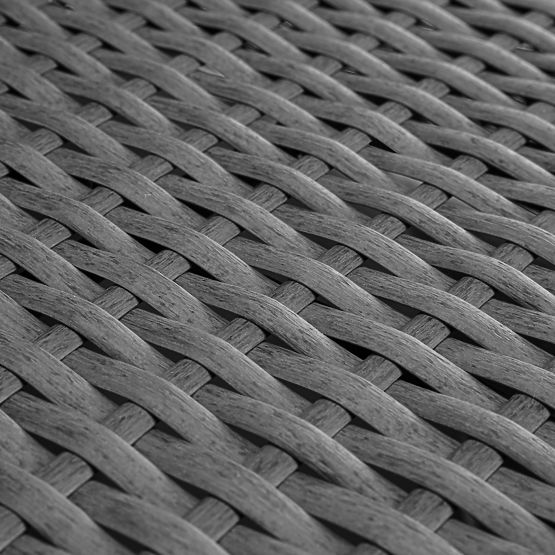 Ensemble de mobilier de jardin FLORENCJA canapé gris ottoman