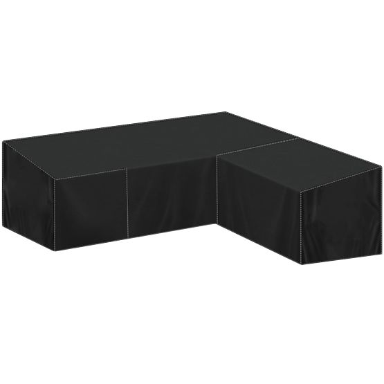 Ensemble de mobilier de jardin FLORENCJA canapé gris ottoman