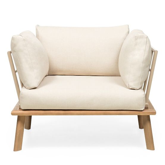 Ensemble de mobilier de jardin Penne bois d'eucalyptus FSC, aluminium, beige