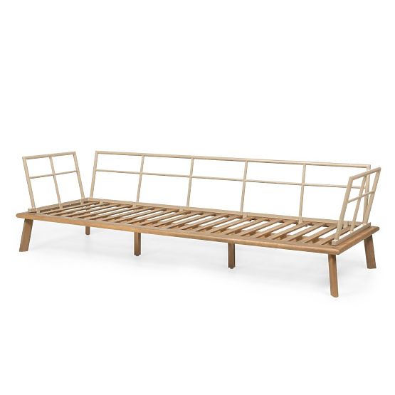 Ensemble de mobilier de jardin Penne bois d'eucalyptus FSC, aluminium, beige