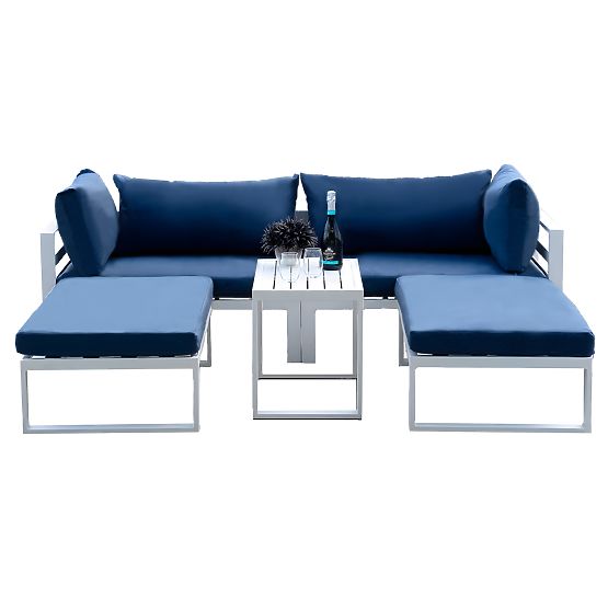 Ensemble de mobilier de jardin SANTO blanc