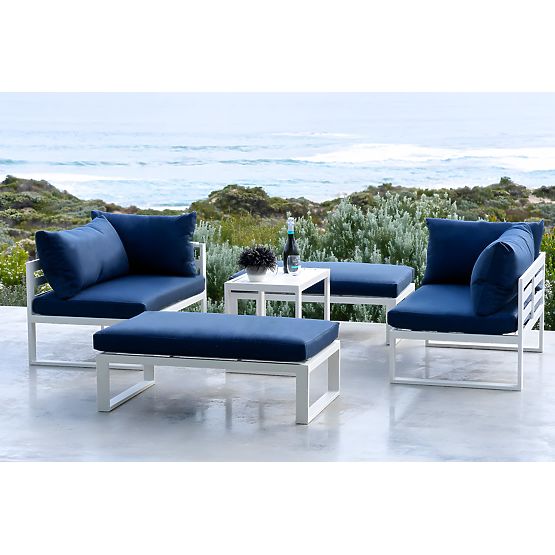 Ensemble de mobilier de jardin SANTO blanc