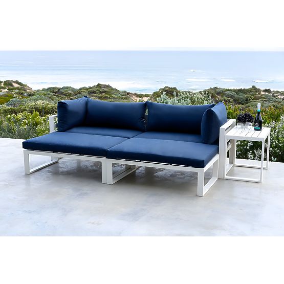 Ensemble de mobilier de jardin SANTO blanc