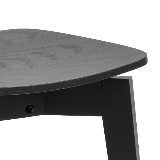 Ensemble de salle à manger Roxby table noire et quatre chaises