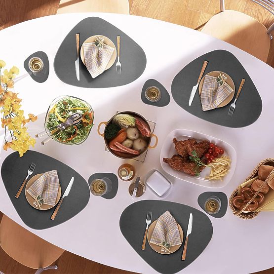 Ensemble de sets de table TRIVAL GREY