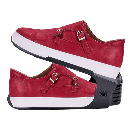 Ensemble de supports à chaussures réglables 10 pièces noir