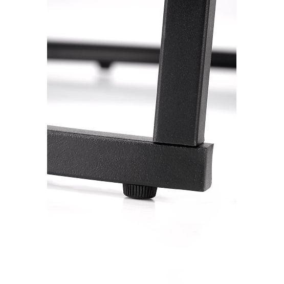 Ensemble JAVA de 2 bancs, marbre noir / noir (1p=1pcs)