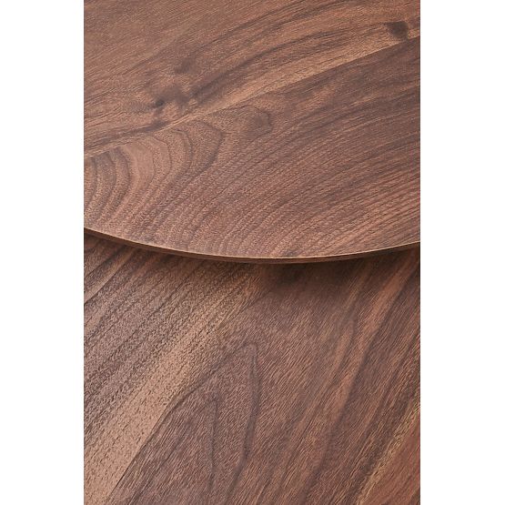 Ensemble JAVA de 2 bancs, noyer / noir (1p=1 pièce)