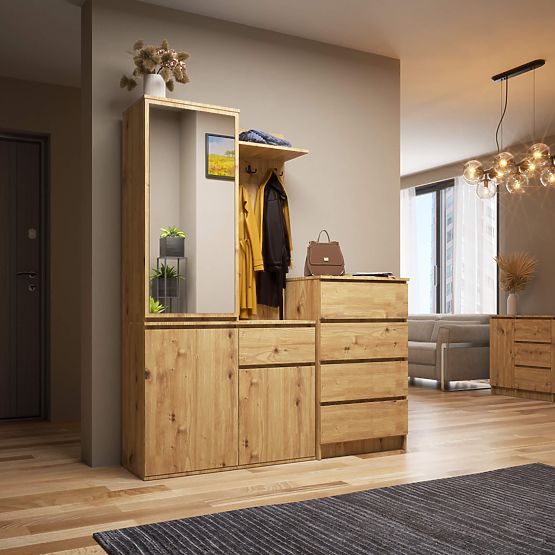 ENSEMBLE POUR ENTRÉE ENTRO PK CHÊNE ARTISAN