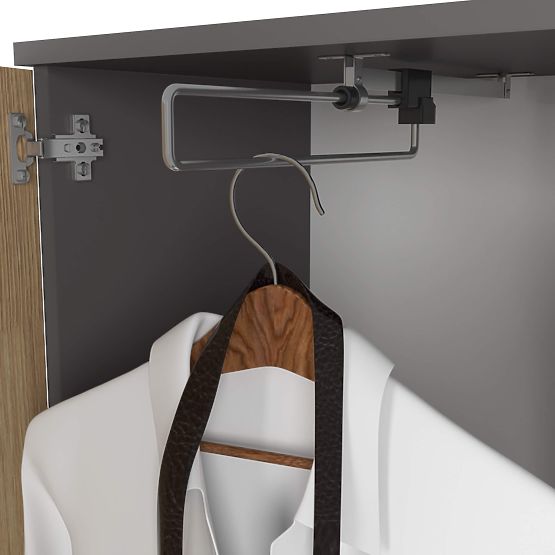 ENSEMBLE POUR ENTRÉE ENTRO PK GRIS GRAPHITE / CHÊNE ARTISAN