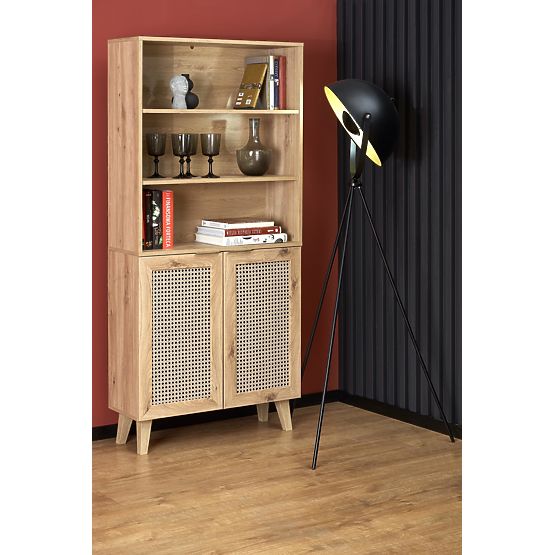 Étagère BORNEO REG-1 chêne artisan/noir (2p=1pièce)