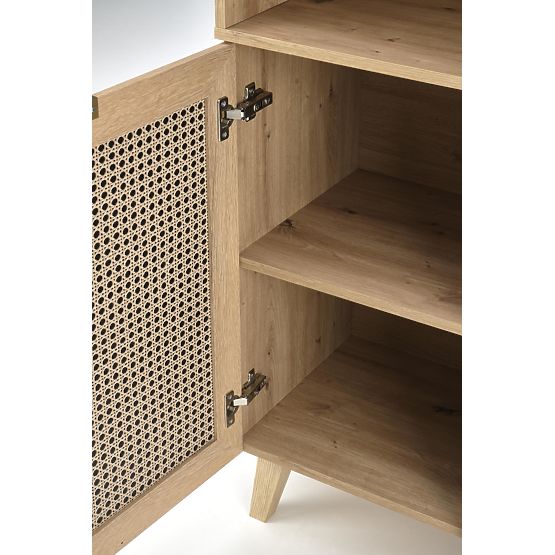 Étagère BORNEO REG-1 chêne artisan/noir (2p=1pièce)