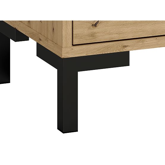 Étagère à chaussures Nevio - chêne artisanal