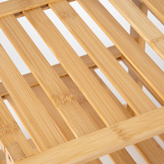 Étagère d'angle de cuisine en bambou DEDAL