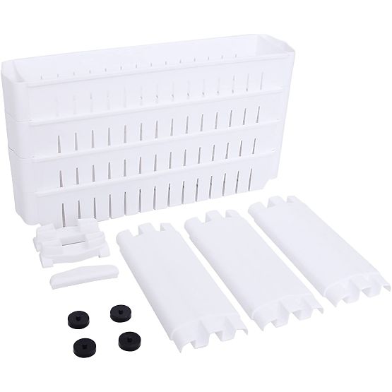 Étagère de cuisine et salle de bain blanche 4 niveaux Osmera