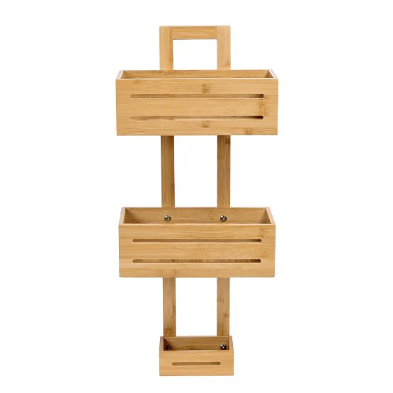 Étagère en bambou MANILA 3 niveaux pour cuisine et salle de bain