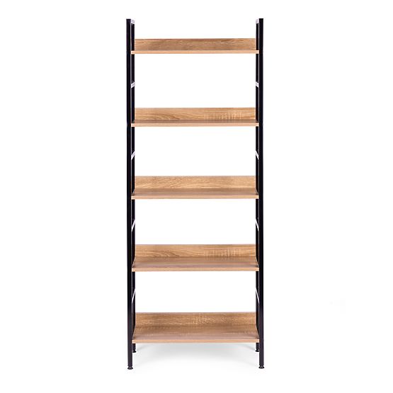 Étagère haute loft 5 étagères métal MDF ModernHome