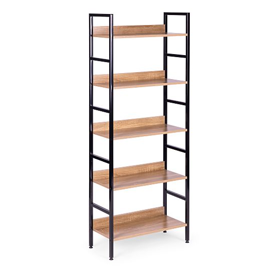 Étagère haute loft 5 étagères métal MDF ModernHome