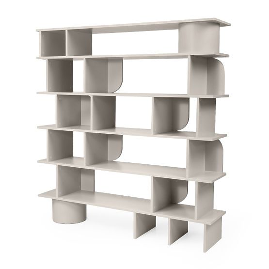 Étagère haute Rangali, cachemire, arrondie