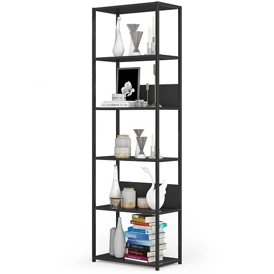 ÉTAGÈRE MÉTALLIQUE LOFT 600 NOIR/NOIR