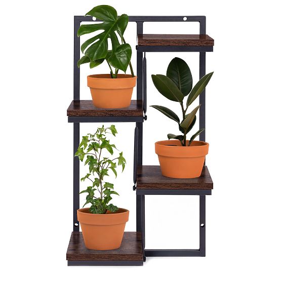 Étagère murale pour plantes, décoration à 4 niveaux loft ModernHome