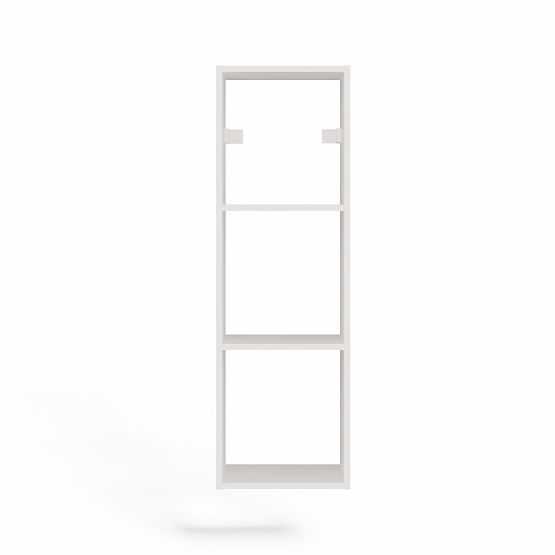 Étagère Murale Suspendue COBI 1X3 - Étagère Murale Moderne 3 Compartiments Blanc Mat