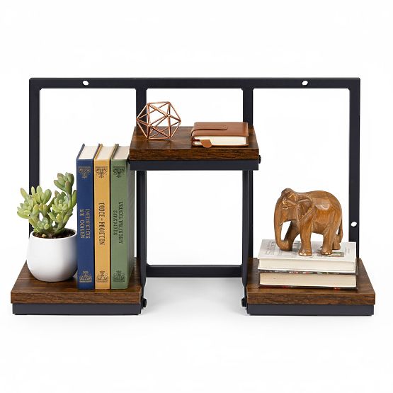 Étagère murale suspendue pour plantes, décoration 3 niveaux loft ModernHome