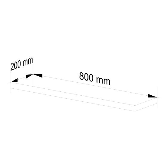 ÉTAGÈRE PS-4 80cm BLANCHE