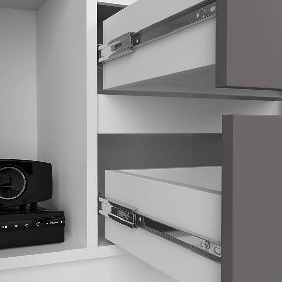 ÉTAGÈRE R11 R80 1D 2SZ CLP PK BLANC / GRIS