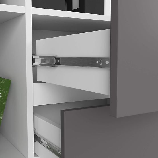 ÉTAGÈRE R15 R80 1D 2SZ CLP PK BLANC / GRIS