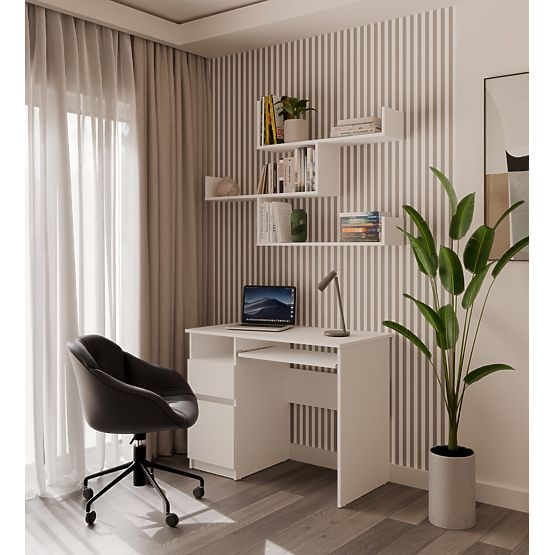 Étagères Murales KOBI pour Salon BLANC