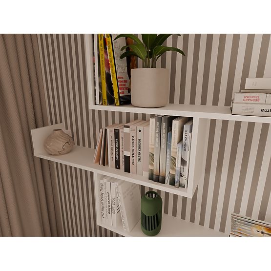 Étagères Murales KOBI pour Salon BLANC