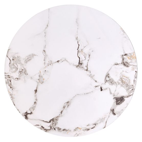 FATIMA ensemble de 2 bancs, marbre blanc / noir (1p=1 pièce)