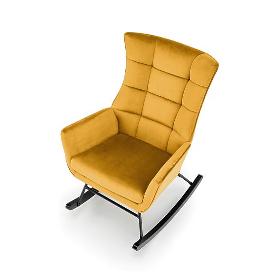 Fauteuil à bascule BAZALTO moutarde (1p=1pc)