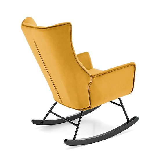 Fauteuil à bascule BAZALTO moutarde (1p=1pc)