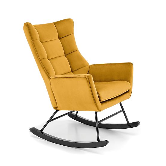 Fauteuil à bascule BAZALTO moutarde (1p=1pc)