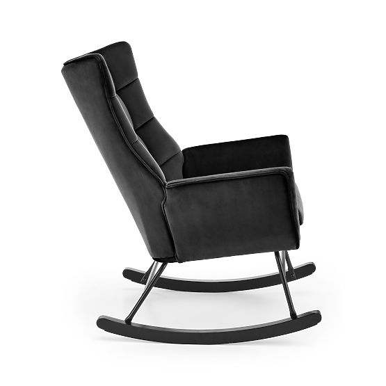 Fauteuil à bascule BAZALTO noir (1p=1 pièce)