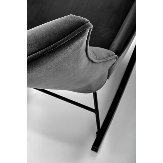 Fauteuil à bascule BAZALTO noir (1p=1 pièce)